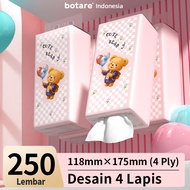[2/ 4 pcs]Botare Air-Cushion Facial Tissue Soft Tissue Hangingdeluxe 1000 Sheets Botare Tissue