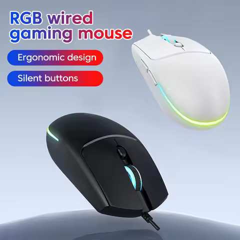 M300 Wireless Mouse for Esports Games with Silent RGB Lighting DPI Adjustment Compatible for Windows