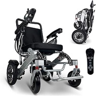 Lightweight for home use Intelligent Remote Control Electric Wheelchair New Foldable Lightweight All Terrain Premium Electric Wheelchair Portable Compact Two Powerful Motors Airline Approved Folding W