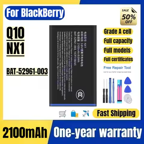 BAT-52961-003 for BlackBerry Q10/NX1 Mobile Phone Battery High Quality High Capacity Battery Replace