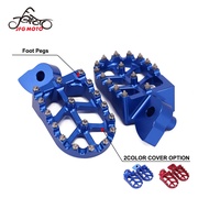 JFG MOTO รถจักรยานยนต์สีฟ้าหมุดเท้า Footpeg เหยียบ Rest สำหรับ YAMAHA YZ85 2002-2021 YZ125 1997-2021