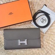 全新愛馬仕 Hermes Constance To Go 錫器灰銀扣 2026年1月購入 K刻