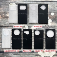 Sharp R7, Aquos R7, Sharp R6/ Aquos R8/ R8s/ R8 Pro 5G/ R8s Pro/ R9 Pro case, clear, flexible, black