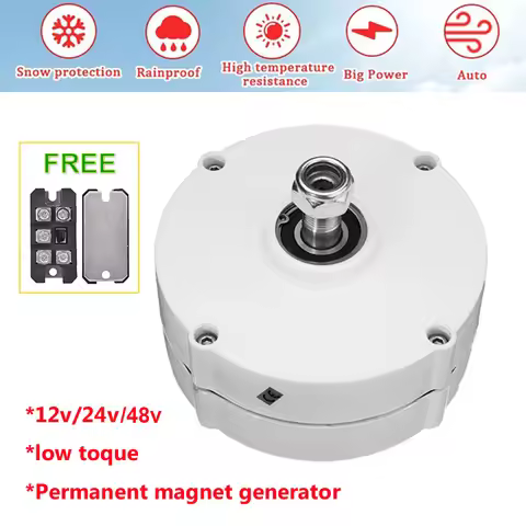 400W 500W 600W Home Use Permanent Magnet Generator With Free Rectifier Converter 12V 24V 48V Small D
