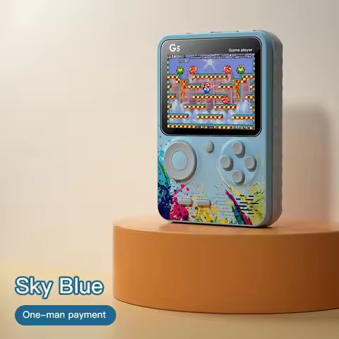 2025 G5 3.0 Inch Video Game Console Mini Portable TV Handheld Game Player Built-in 500 Games AV Outp