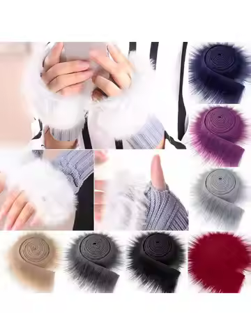 Faux Fur Fabric Costume Soft Artificial Fabric for Dwarf Decoration Clothing Gnomes Beard Hair Cospl