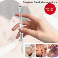 Stainless steel manual acupuncture pen, deep pressing point massager tool for body relaxing massage,