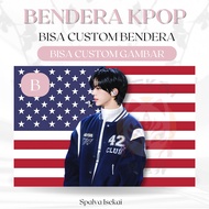 AMERICAN FLAG KPOP DOHOON TWS KPOP POSTER/ KPOP FLAG/ Kim Dohoon Twenty Four Seven With Us KPOP Tape