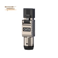 1Pcs RJ45 Cat8 Ethernet Cable Connectors RJ45 Metal Tool Free Easy Termination Plug 2000MHz 40G LAN 