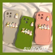 Suitable  IPhone 13 Pro Max IPhone 14 15 Pro Max Phone Case for IPhone 11 12 Pro Max X XR XS Max SE 7 Plus 8 Plus Interesting Duck Accessories Cute Animal Design Happy Day Mood
