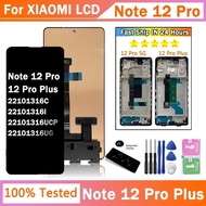 6.7"AMOLED For Xiaomi Redmi Note 12 Pro 12 Pro+ 12Pro Plus 5G 22101316C 22101316UCP lcd display touc