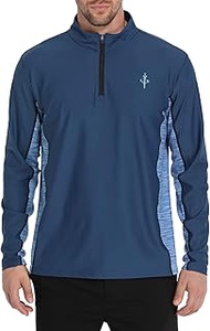Quarter Zip Golf Pullover for Men 1/4 Zip Long Sleeve Golf Shirts