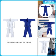 [Ahagexa] Judo Gi Karate Uniform Lightweight Costumes Clothes Arts Cotton Breathable Men