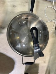 德國製造 fissler 32cm 中式單柄 不銹鋼炒鑊