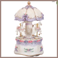 Decor Christmas Decoration Rotating with Lights Carousel Horse shaoyipin