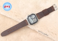 [HCM]Dây da thay thế đồng hồ Casio AE1200 da bò sáp