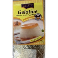 [Stock Clearance Promo]Halal Germany Gelita Gelatine Leaf Sheet 10 sheets Pudding Kepingan Gelatin A