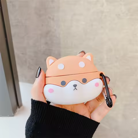 3D Dog Earphone Case for Airpods 1 2 3 Corgi Cute Wireless Headphone Cover for Airpods Pro Case for 