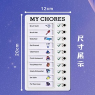 Daily Routine Checklist Board Sliding To-Do List Planner for Kids Students Chores Homework & Persona