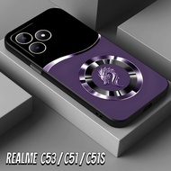HP KASA CASE - case For REALME C53/C51/C51S Latest DRAGON Fashion - Glass Softcase - Glossy New 2026