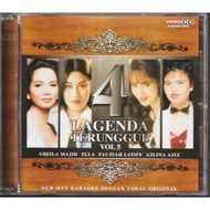 VCD 4 LAGENDA TERUNGGUL VOL 5 : SHEILA MAJID , ELLA , FAUZIAH LATIFF , AZLINA AZIZ [ ORIGINAL VCD KA