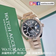 <玫瑰金><年曆><2022年年尾保用證><齊牌> 326935 玫瑰金 灰面 Rolex Sky-Dweller (326934 326938 326933 326935 326939 326259