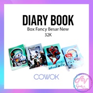 diary box + kunci gembok BESAR / diary / diary box / diary kunci / diary fancy / notebook