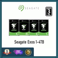 SEAGATE EXOS Enterprise Class Internal 3.5" SATA Hard Disk 4TB/3TB/2TB/1TB