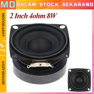 DIY Sound Mini Subwoofer Speaker 2 Inch 8W 4Ω HiFi Suspensi Karet Magnet Dia 45mm Hitam Mid Bass Mini 2in Inchi High Power