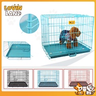 Lovinland（50*37*40cm）Dog Cage Cat Cage Dog Cage Bold Iron Cage Folding Cage Dog House Cat Villa Pet Nest
