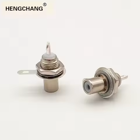 RCA Female Connector Socket Adapter Plug For 3.5mm Audio AV Panel For Amplifier Speaker Ebike Batter