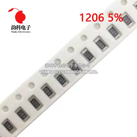 100pcs 1206 5% SMD resistor 0R ~ 10M 1/4W 0 1 10 100 150 220 330 ohm 1K 2.2K 4.7K 10K 100K 1R 10R 10