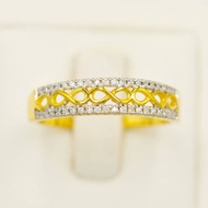 Happy Jewelry แหวนอินฟินีตี้ แหวนเพชร แหวนทองเพชรแท้ ทองแท้ 37.5% (9K) ME678