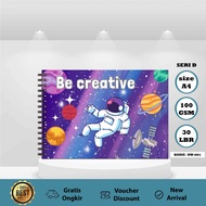 (SERIES-D) Children's Drawing book, A4 plain Drawing book, Drawing book