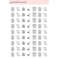 Planner Stickers - House Chores Icons