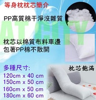 (有現貨了！)日系動漫等身抱枕芯 160cmX50cm (新系枕芯套有拉鏈都可拆出來洗)