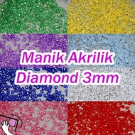 15g Diamond Acrylic Beads 3mm Acrylic Diamond Beads/