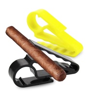 1 pcs Cigar Holder Golf Clips Clamp Boat Minder Grip Clip Cigarette Clamp Smoking products for smoker 2 colors black yellow