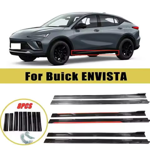Universal 2m/2.2m Car Side Skirt Extension SplitterBumper Racing Side Wing Bumper Lip Side Spoiler F