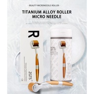 Professional Titanium ZGTS Derma Roller 192 needles for face care and hair-loss treatment