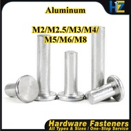 Rivet Aluminium Kepala Datar (GB109) M2-M8 Untuk Pembaikan Elektronik & Perabot Ringkas 【1HZ-MB】