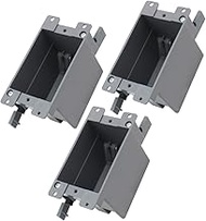 HUIXHAO Old Work Electrical Outlet Box 1 Gang,14cu Inch,Plastic Electrical Box,ETL Listed and 2 Hour