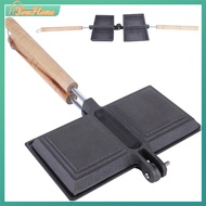 【Fast Delivery】Cast Iron Sandwich Maker Double Sided Sandwich Hand Toaster Sandwich Maker Grill for