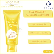 Sữa Rửa Mặt SenKa Perfect Whip Vit C (100g) Sáng Mịn Mờ Thâm Chính Hãng