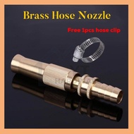 [READY STOCK] Brass Hose Nozzle Adjustable High Pressure Twist Free 1pcs Hose Clip