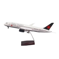 Canada Airlines aircraft model 47cm with wheels + LED lights