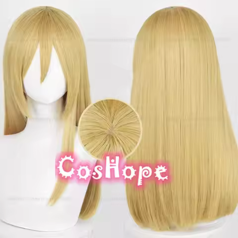 Historia Reiss Cosplay Wig Krista Lenz Wig 50cm Long Golden Yellow Wig Cosplay Anime Cosplay Wigs He
