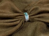 100%  Pure Pashmina  Cashmere  喀什米爾羊毛 手工圍巾 披肩 輕薄鑽石織紋-綠卡吉咖啡#1