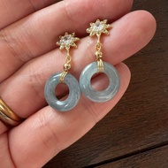 Sky Blue Round Earring 10mm, ESM375