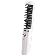 (BVWG) Multifunctional Hot Air Combs Cordless Hair Straightener Comb USBRechargeable Cordless Heat H